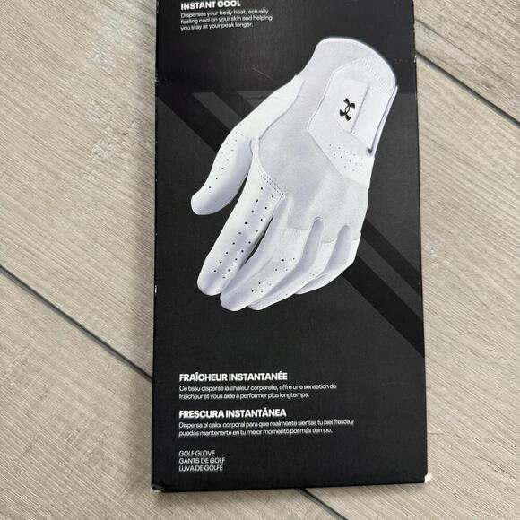 NEW Under Armour Iso-Chill Golf Glove Men Sz M Right Hand White LT Cool 1370277 - Picture 4 of 6